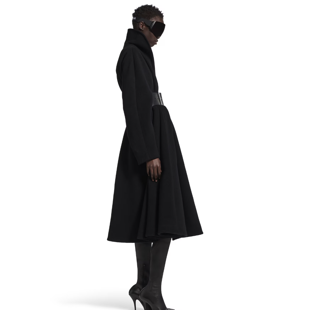 BALENCIAGA - Women's Wrap Coat in Black