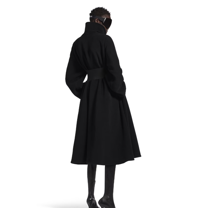 BALENCIAGA - Women's Wrap Coat in Black