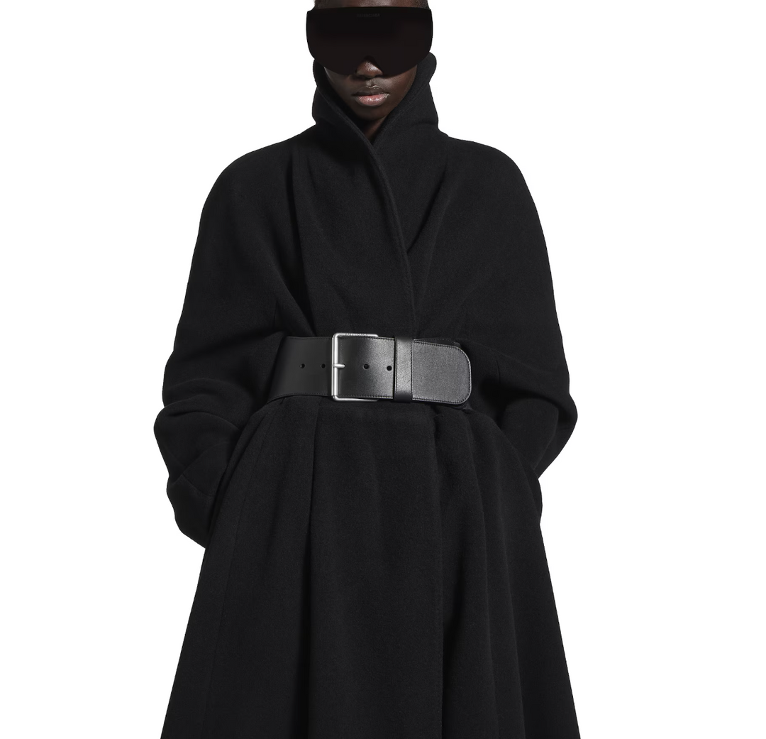BALENCIAGA - Women's Wrap Coat in Black