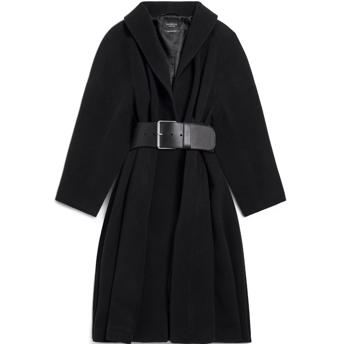 BALENCIAGA - Women's Wrap Coat in Black