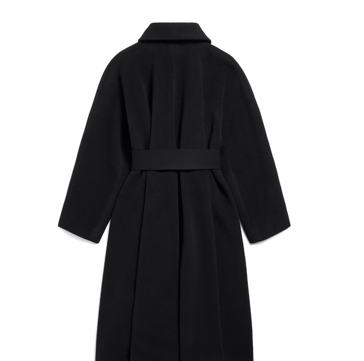 BALENCIAGA - Women's Wrap Coat in Black