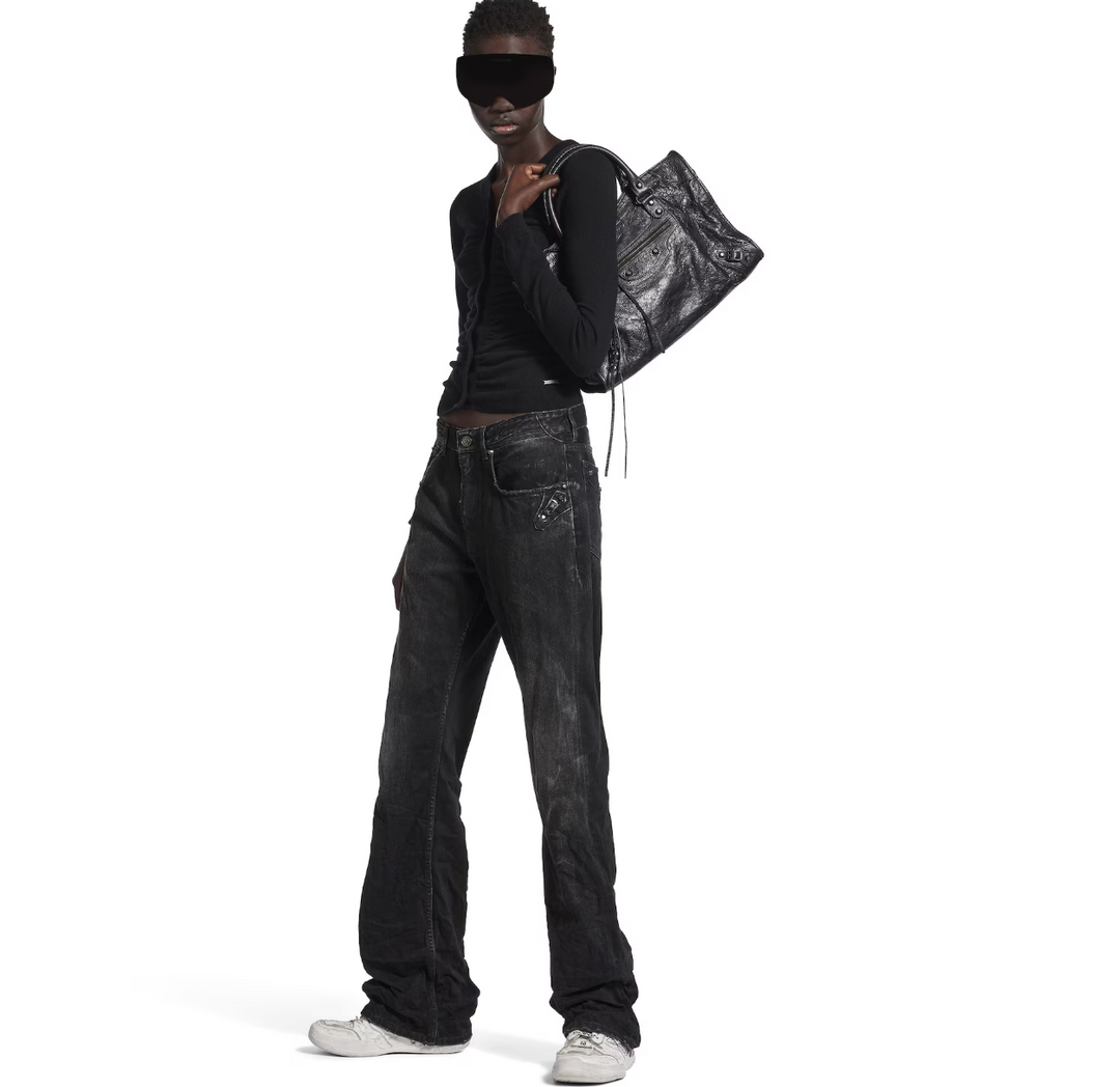 BALENCIAGA - Women's City Straight Pants in Black