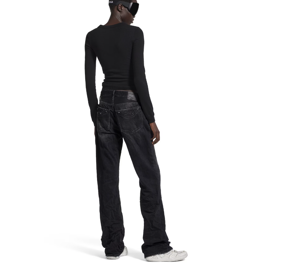 BALENCIAGA - Women's City Straight Pants in Black