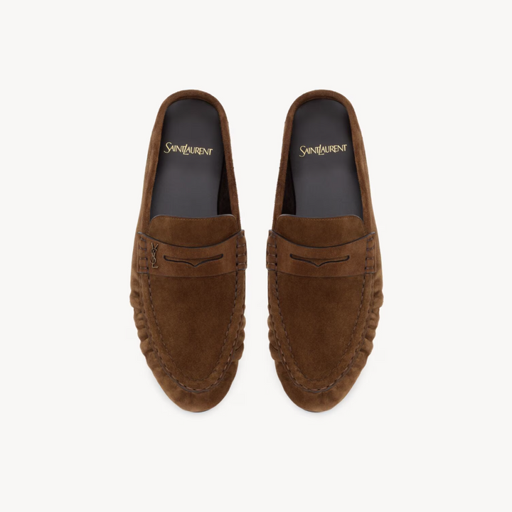 SAINT LAURENT - LE LOAFER mules en suède
