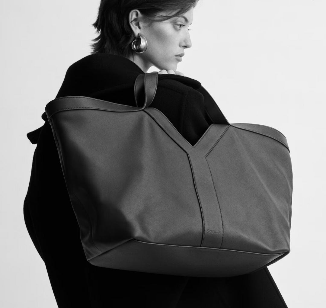 SAINT LAURENT - Y CABAS EN CUIR