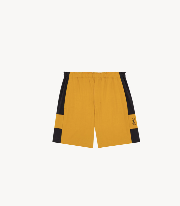 SAINT LAURENT - CASSANDRE bermuda en coton