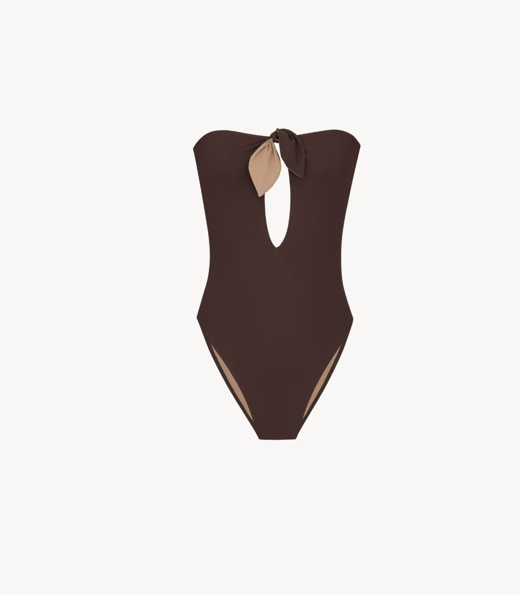 SAINT LAURENT - Maillot de bain bustier noué