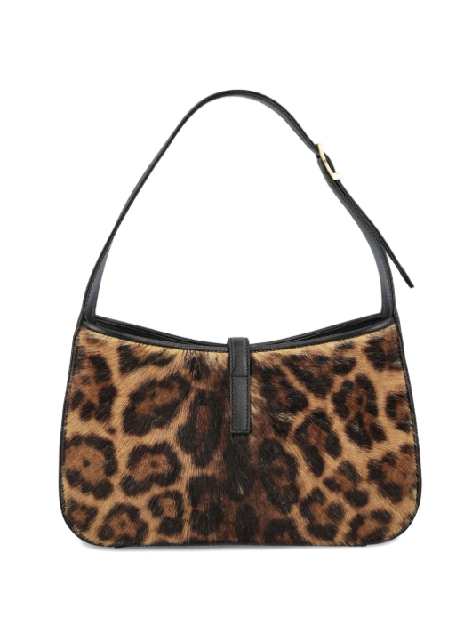 SAINT LAURENT - Le 5 à 7 leopard-print clasp shoulder bag