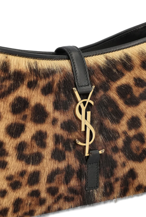 SAINT LAURENT - Le 5 à 7 leopard-print clasp shoulder bag