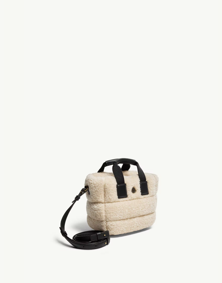 MONCLER - Micro cabas Caradoc en teddy