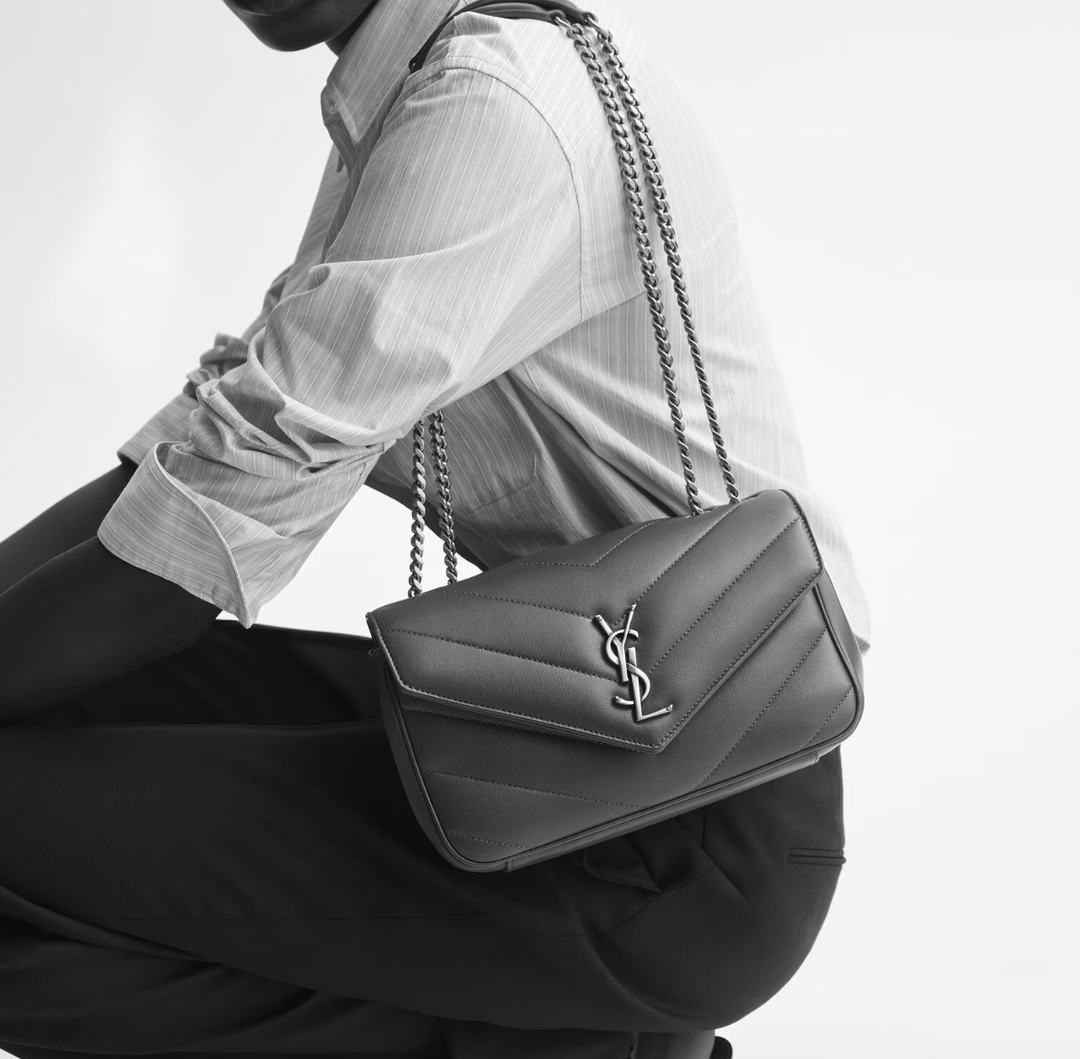 SAINT LAURENT - LOULOU SMALL EN CUIR MATELASSÉ