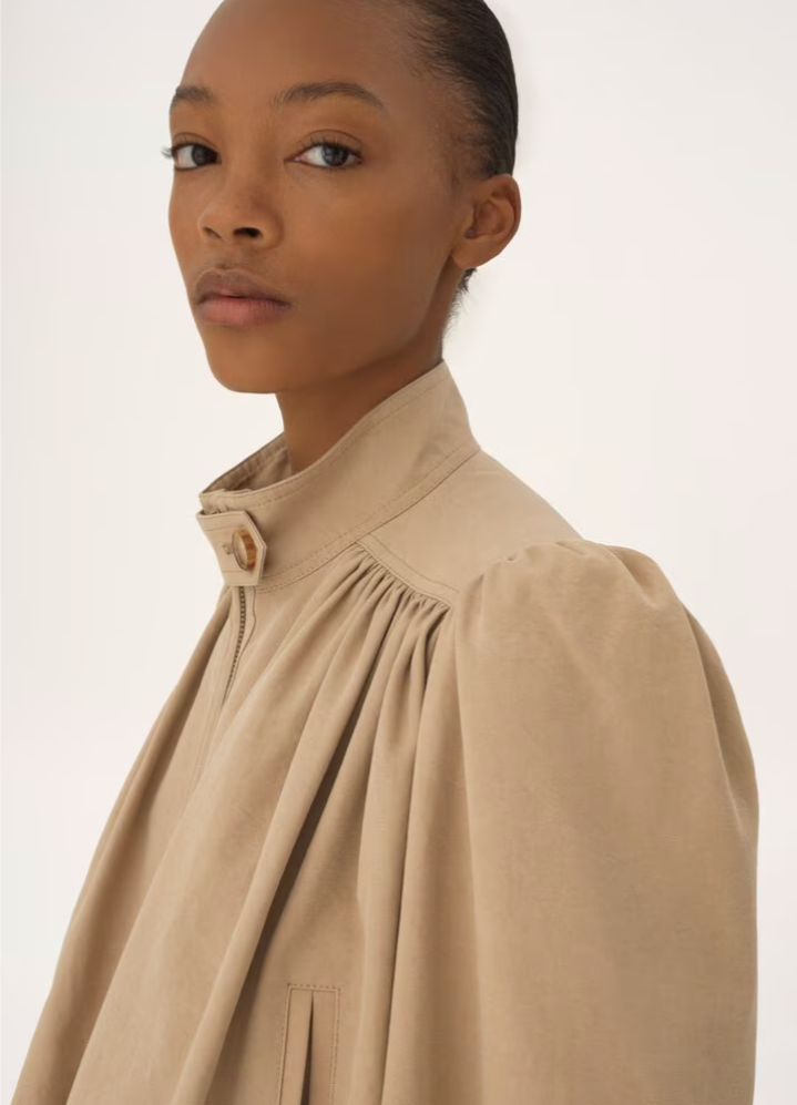 CHLOÉ - Veste boule froncée en toile de coton