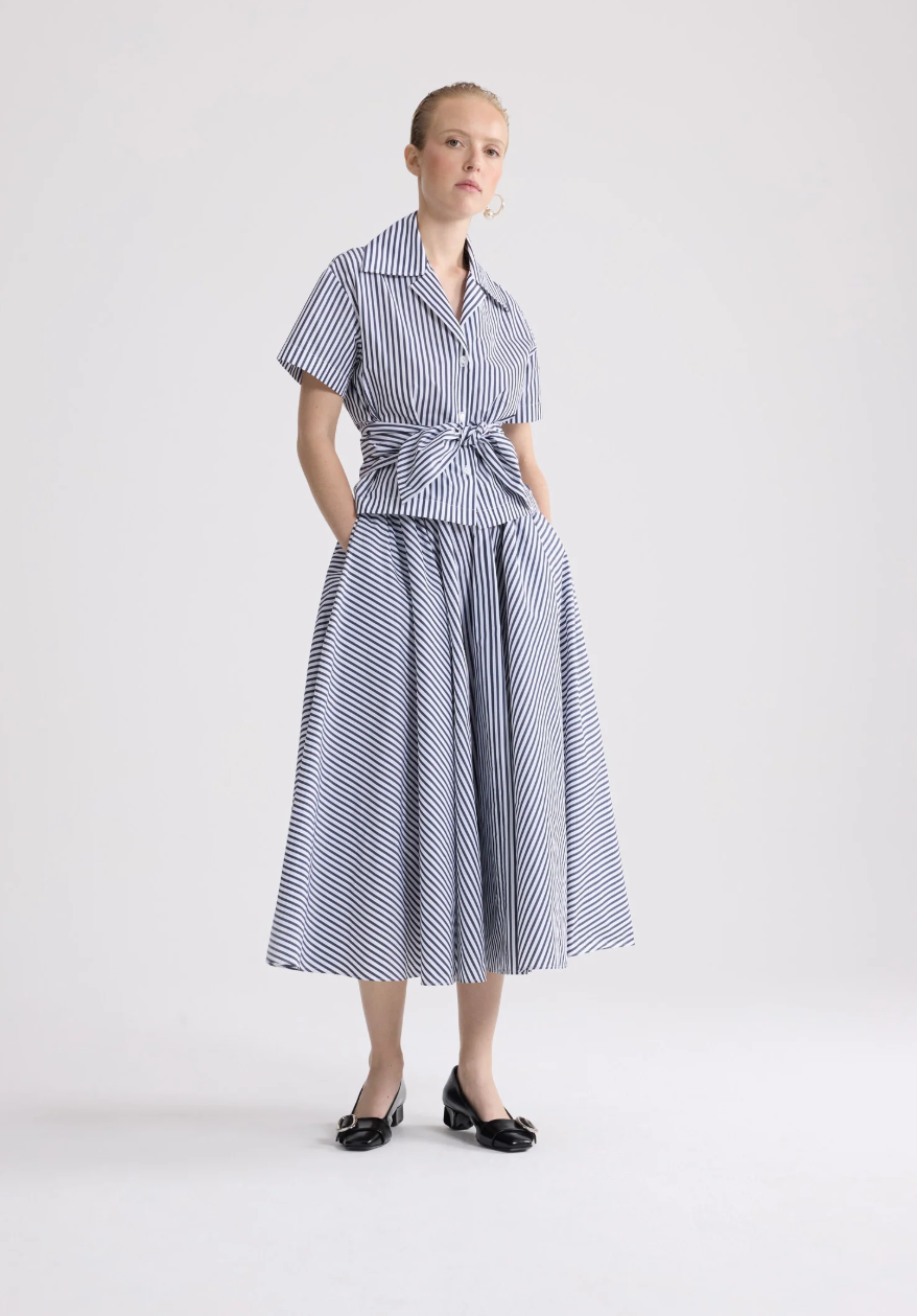 PATOU - Chemise nouée en faille