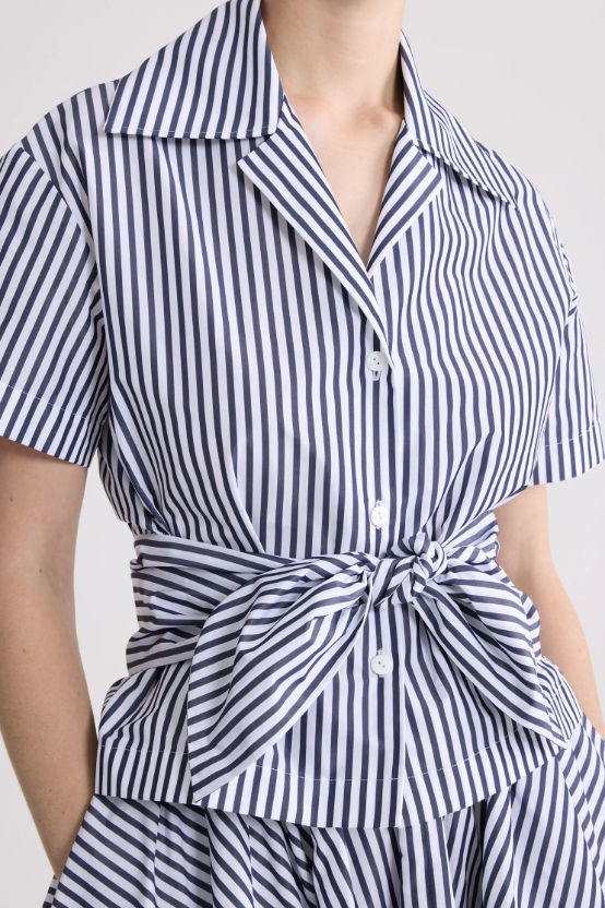 PATOU - Chemise nouée en faille