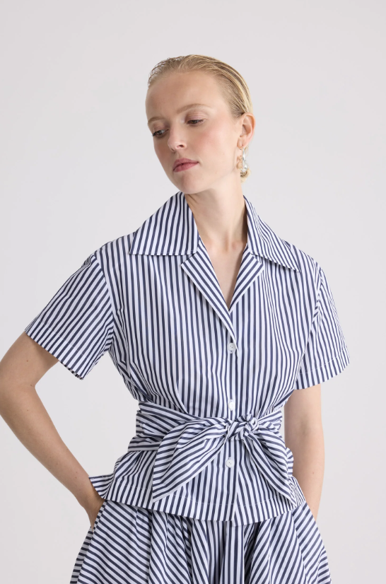 PATOU - Chemise nouée en faille