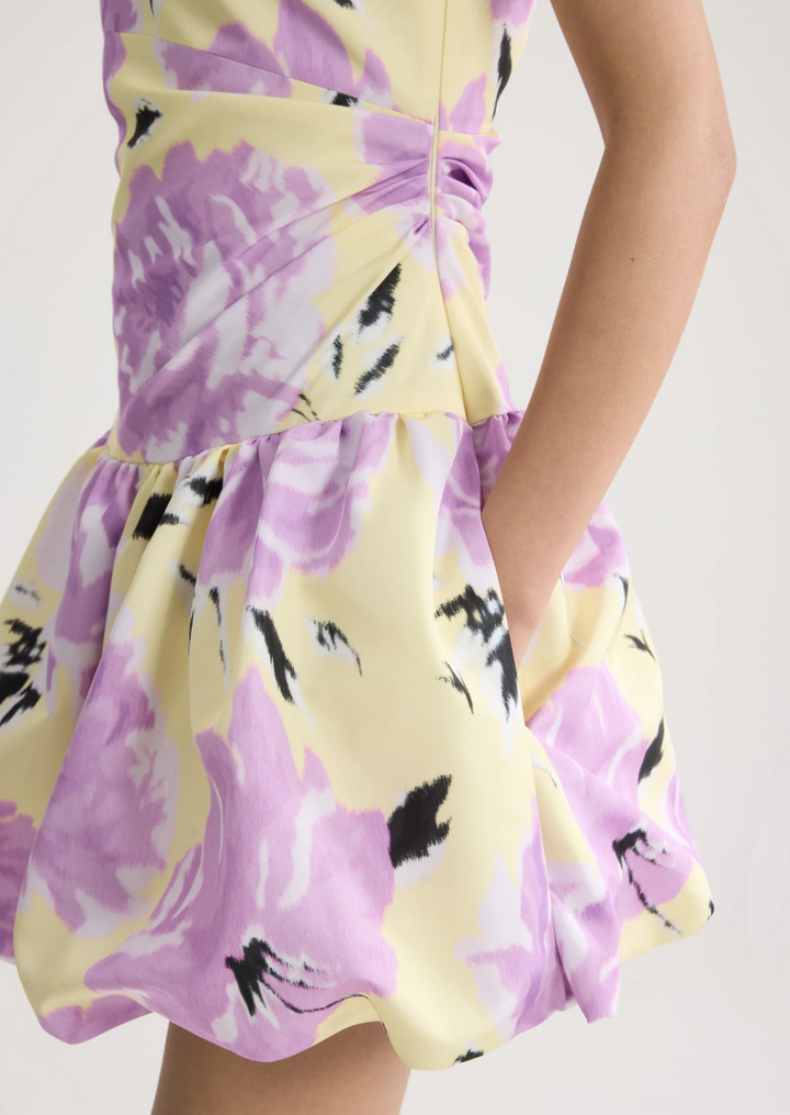 PATOU - Robe mini asymétrique en faille