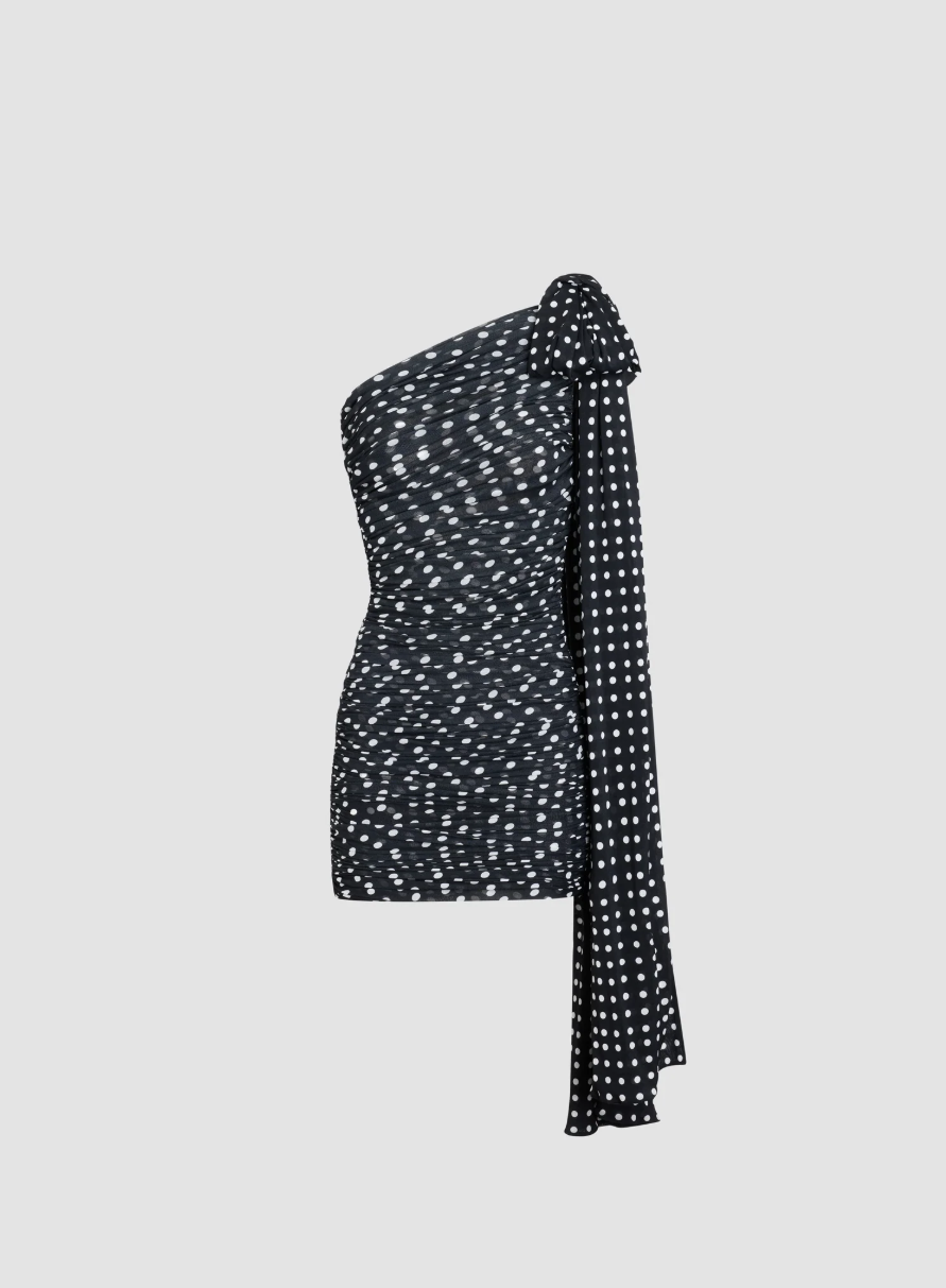 PATOU - Robe Asymétrique Drapée en Nylon