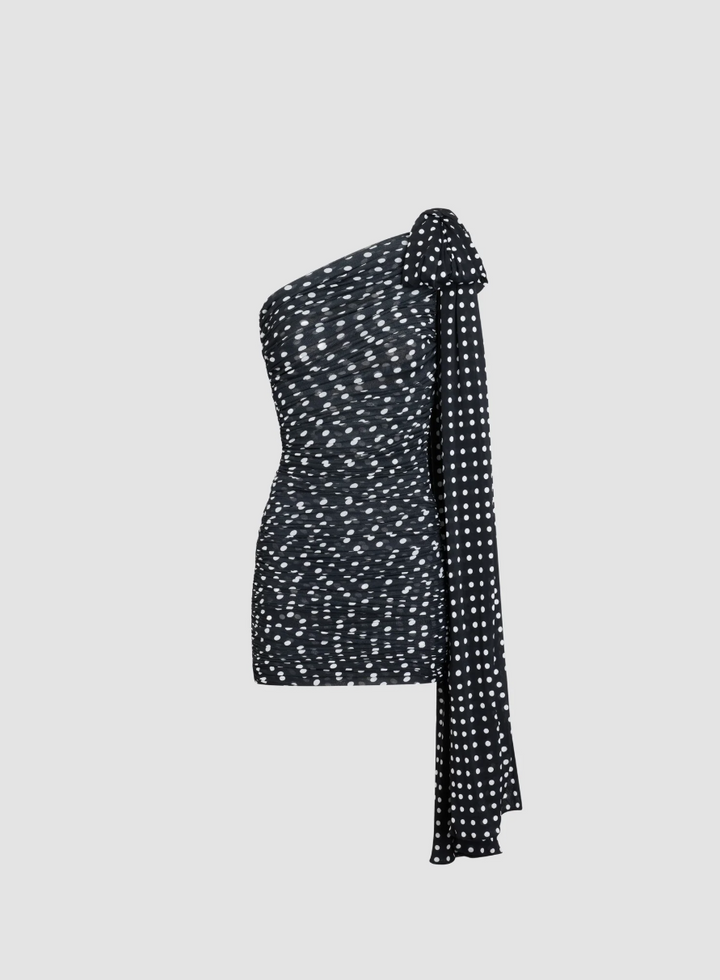 PATOU - Robe Asymétrique Drapée en Nylon