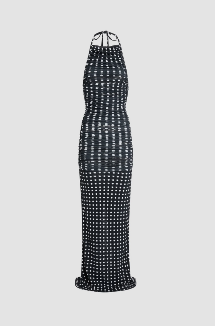PATOU - Robe Longue Drapée en Nylon