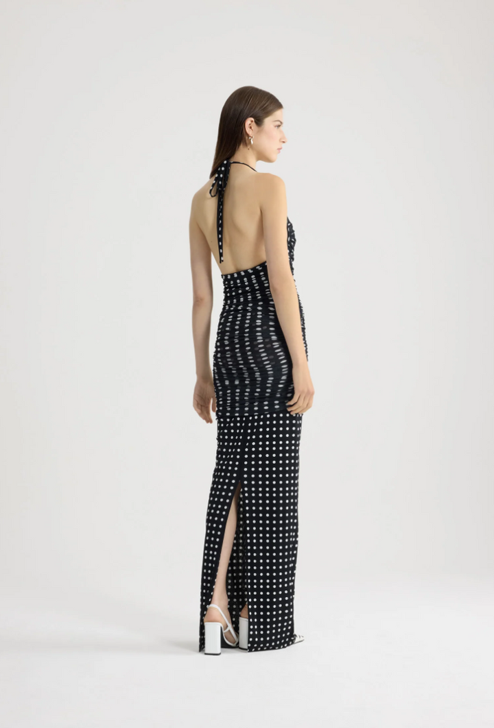 PATOU - Robe Longue Drapée en Nylon