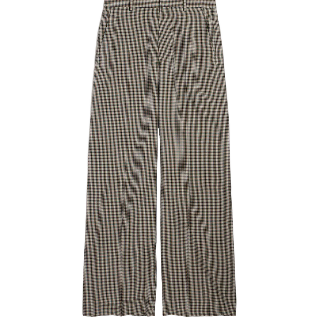 BALENCIAGA - Pantalon Tailleur Large pour Femme en Kaki/marron