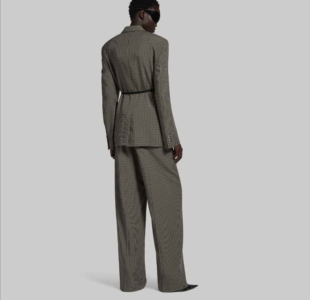 BALENCIAGA - Pantalon Tailleur Large pour Femme en Kaki/marron