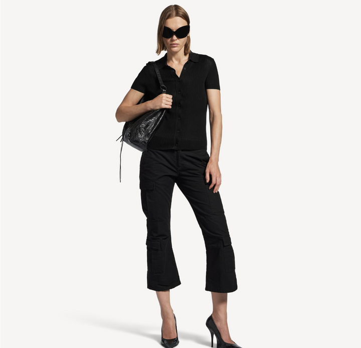 BALENCIAGA - Women's Short Sleeve Shirt in Black