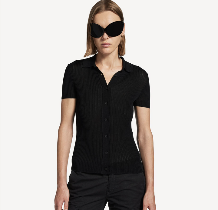 BALENCIAGA - Women's Short Sleeve Shirt in Black