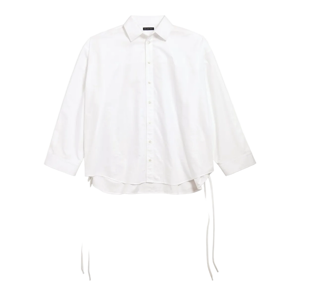 BALENCIAGA - Women's Lace-up Shirt in White