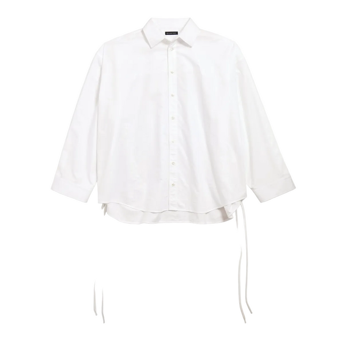 BALENCIAGA - Women's Lace-up Shirt in White