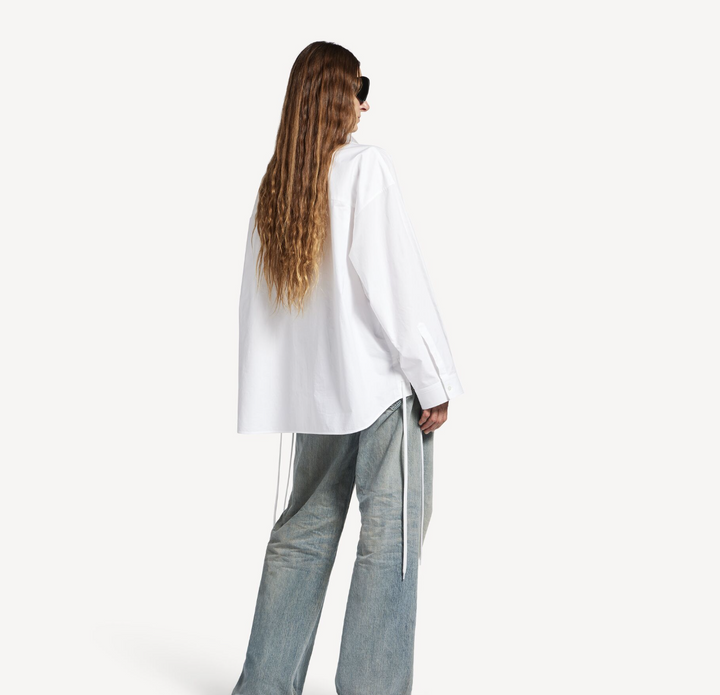 BALENCIAGA - Women's Lace-up Shirt in White