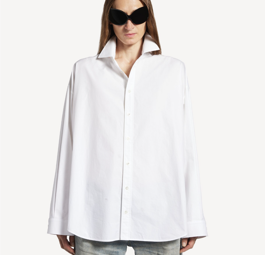 BALENCIAGA - Women's Lace-up Shirt in White