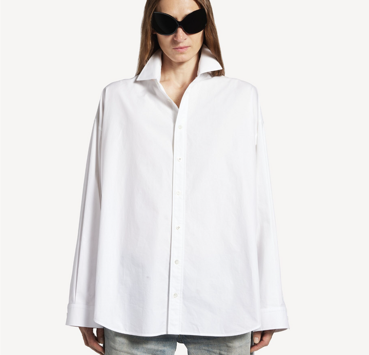 BALENCIAGA - Women's Lace-up Shirt in White