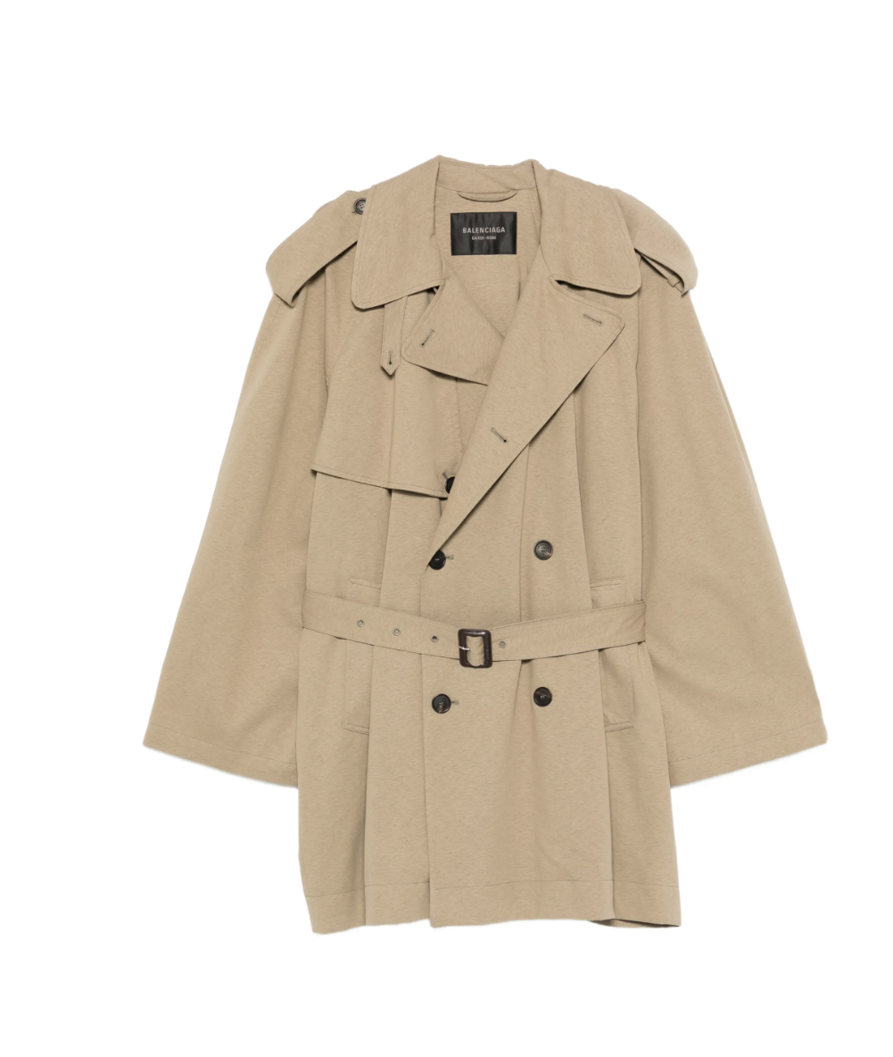 BALENCIAGA - trench ceinturé à boutonnière croisée