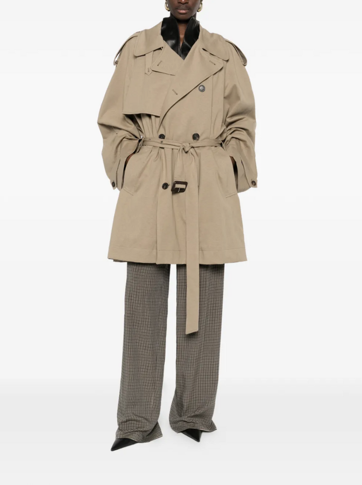 BALENCIAGA - trench ceinturé à boutonnière croisée