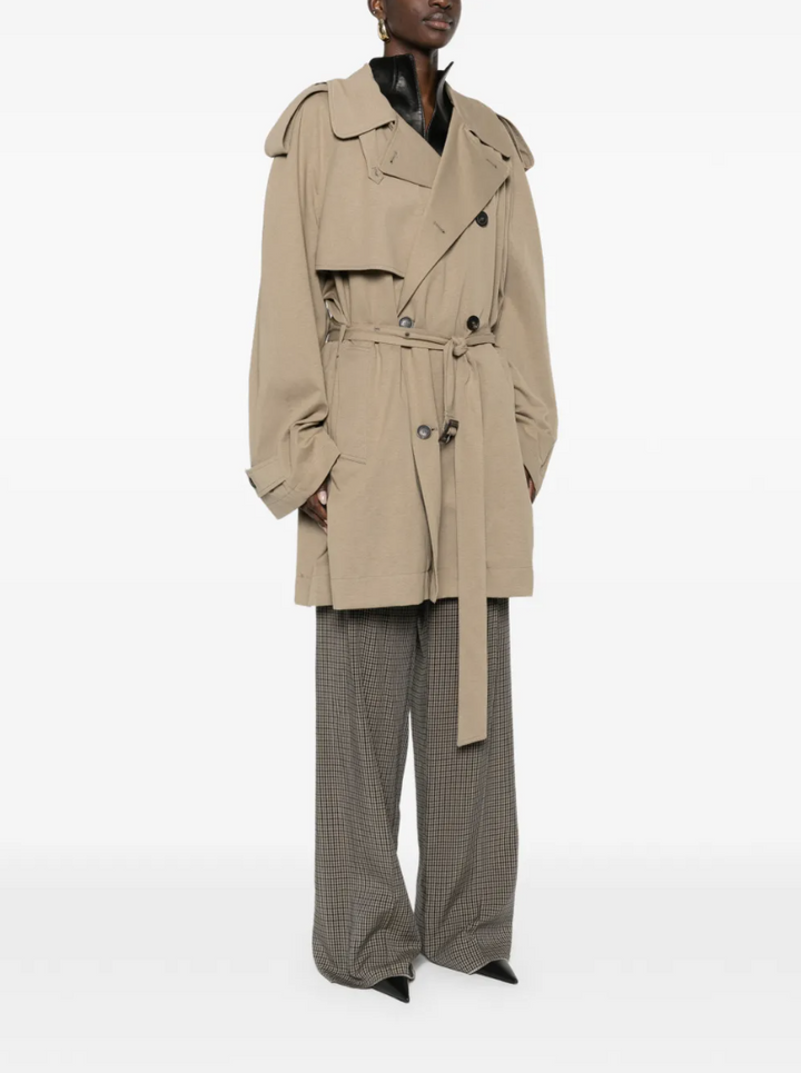 BALENCIAGA - trench ceinturé à boutonnière croisée