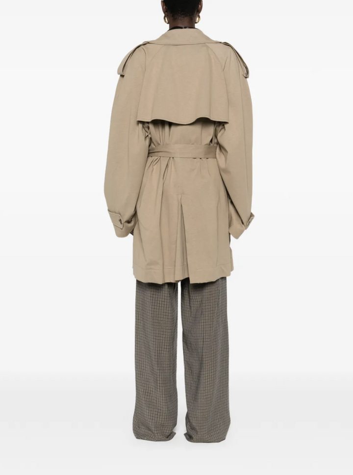 BALENCIAGA - trench ceinturé à boutonnière croisée