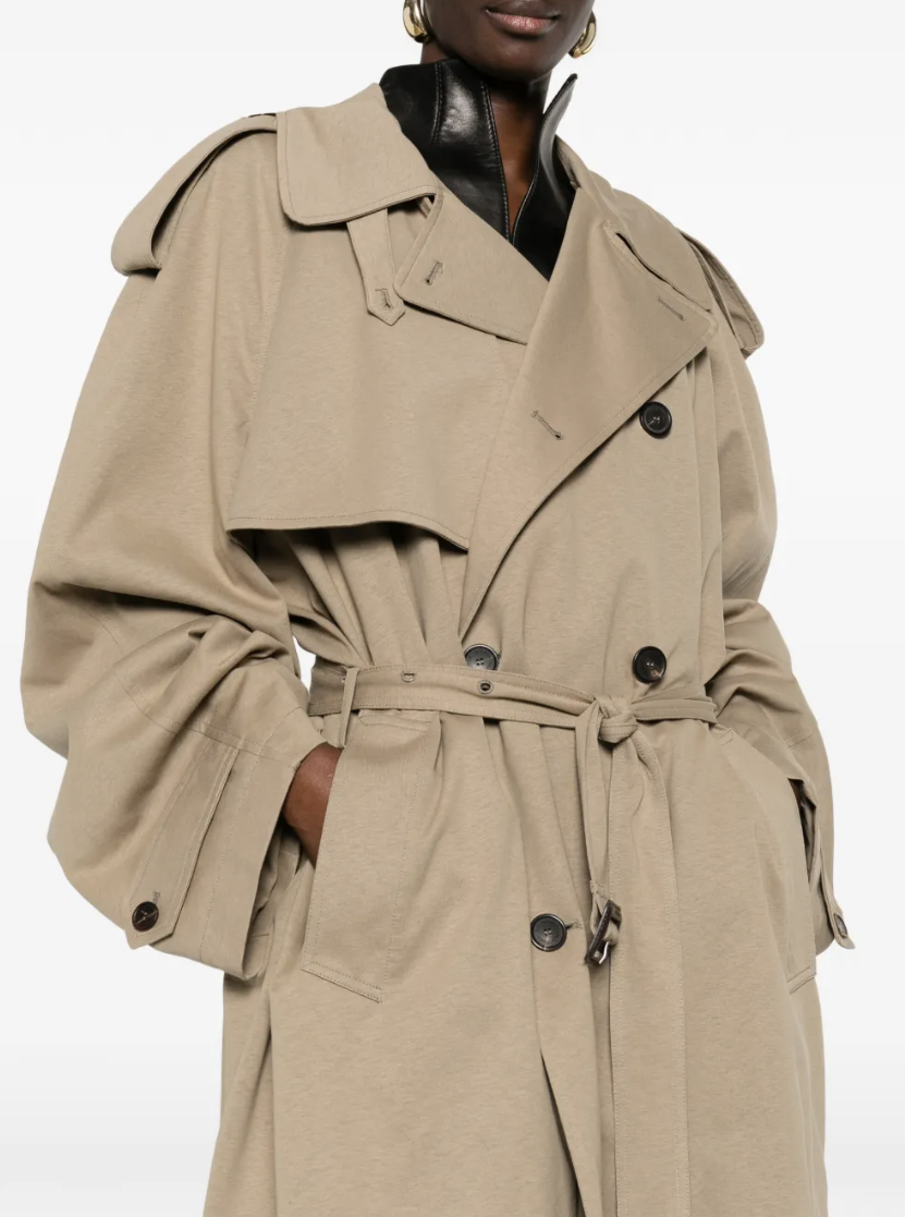 BALENCIAGA - trench ceinturé à boutonnière croisée