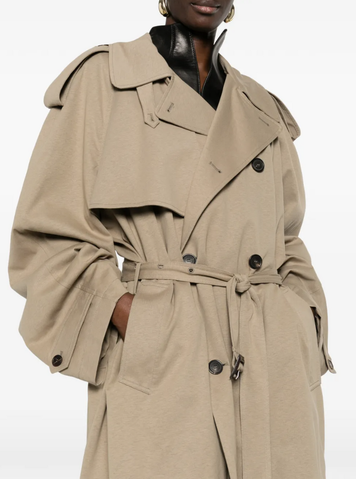 BALENCIAGA - trench ceinturé à boutonnière croisée