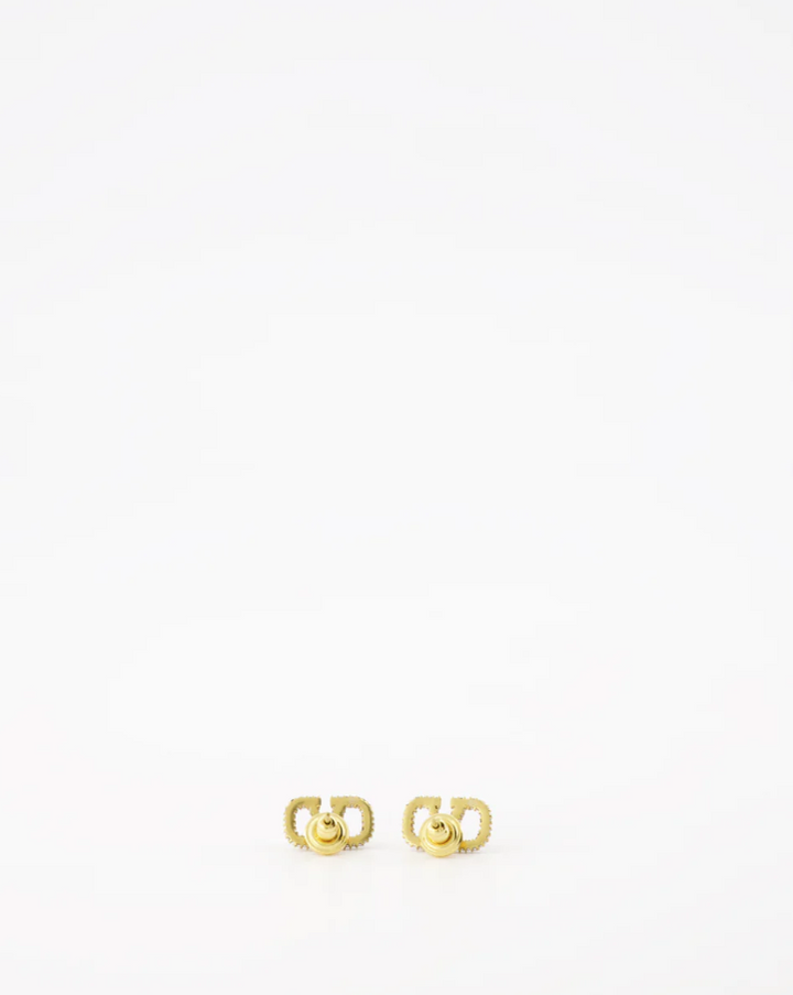 VALENTINO - Boucles d'oreilles Vlogo en cristaux