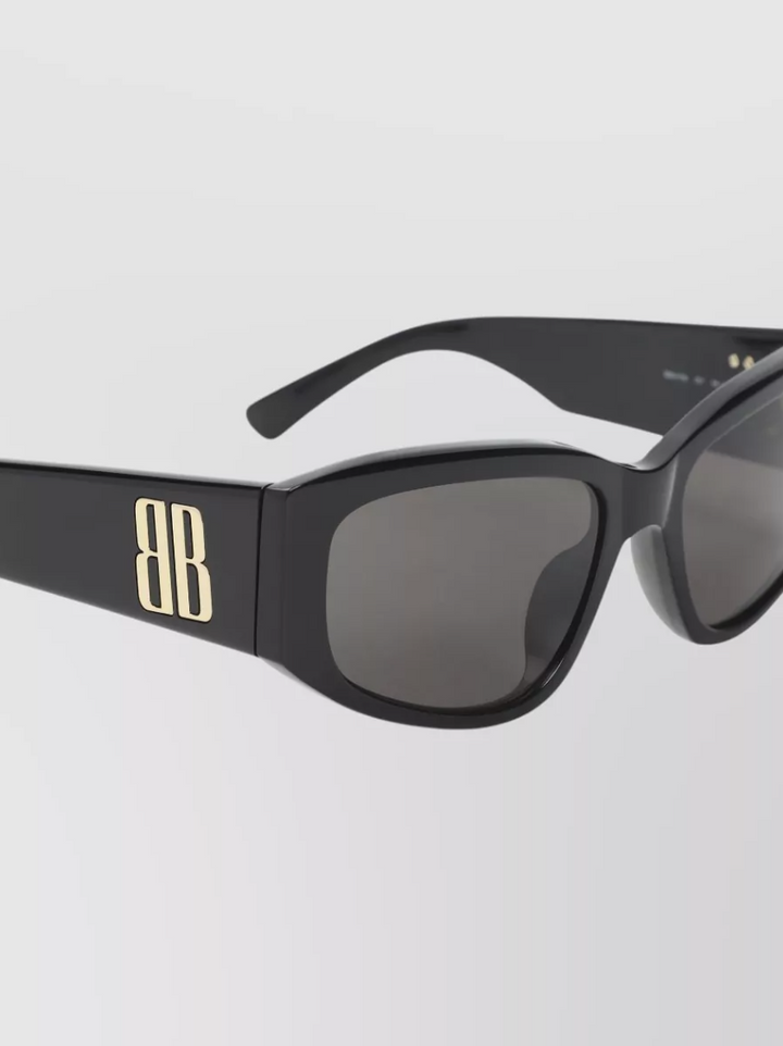 BALENCIAGA - Nano rectangular sunglasses thick frame arms
