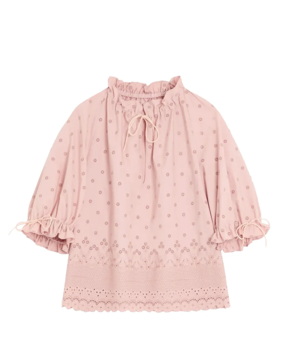 VALENTINO - Chemisier à manches bouffantes