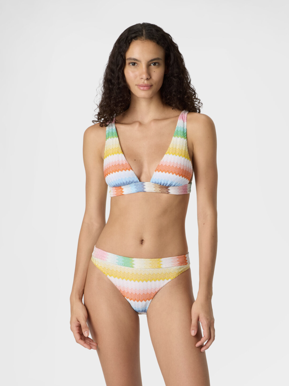 MISSONI - Bikini bralette avec motif zigzag dégradé