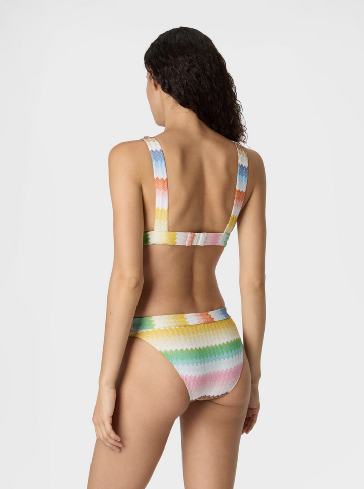 MISSONI - Bikini bralette avec motif zigzag dégradé