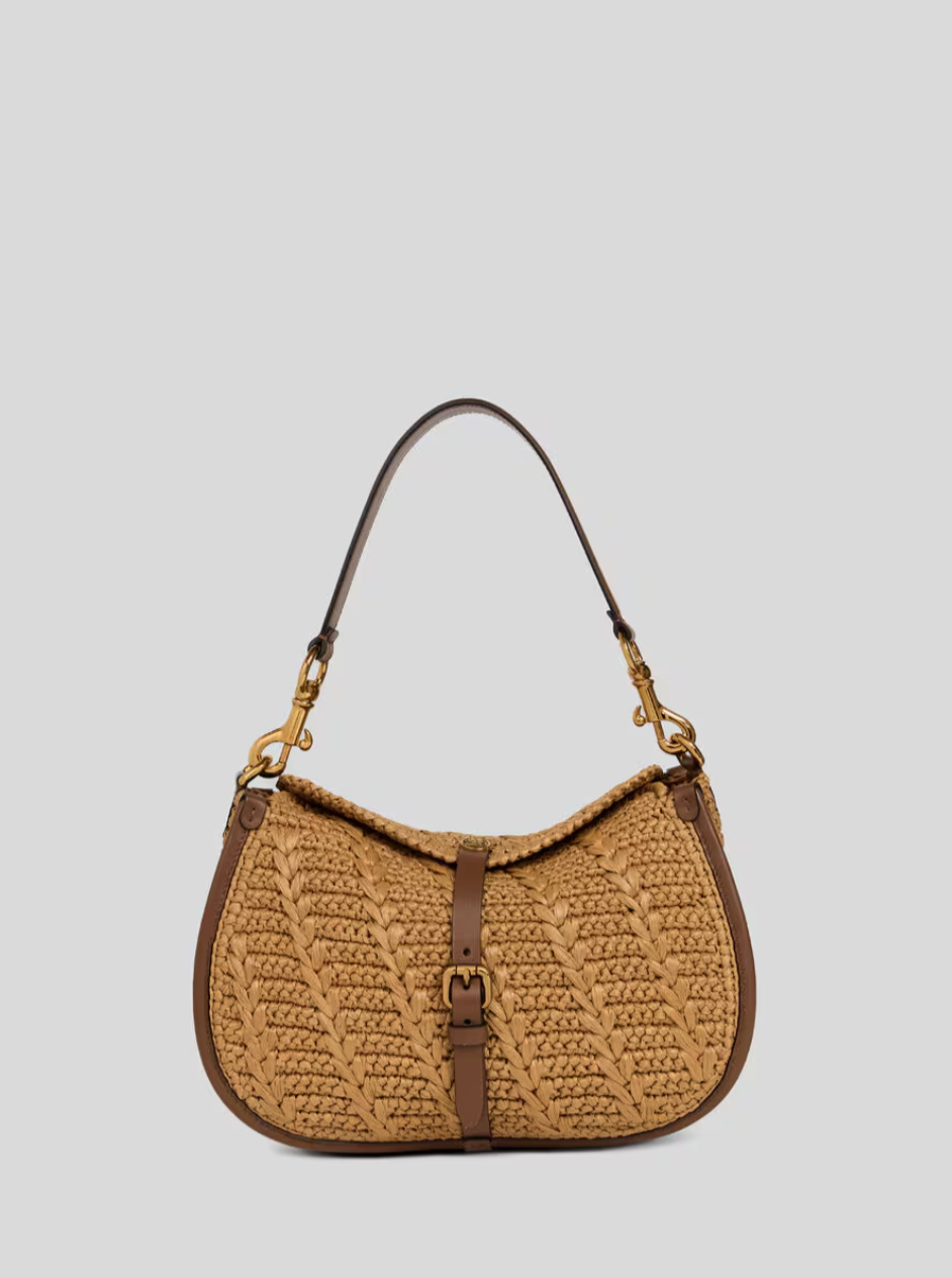 ETRO - SAC PONY EN RAPHIA CROCHETÉ MODÈLE MOYEN