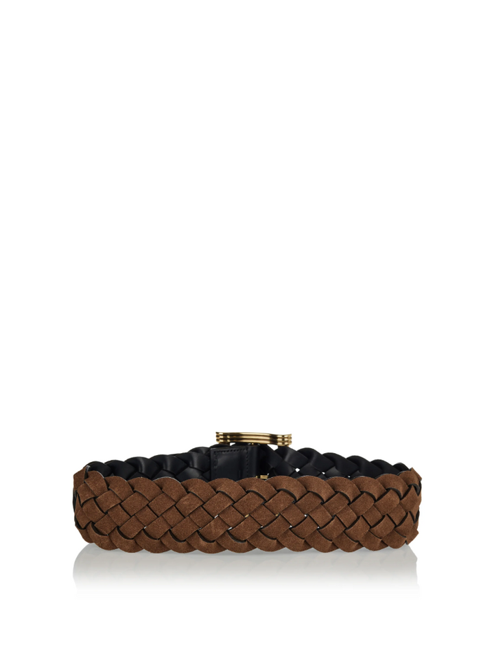 ETRO - CEINTURE TRESSÉE RÉVERSIBLE EN CUIR ET FAÇON DAIM