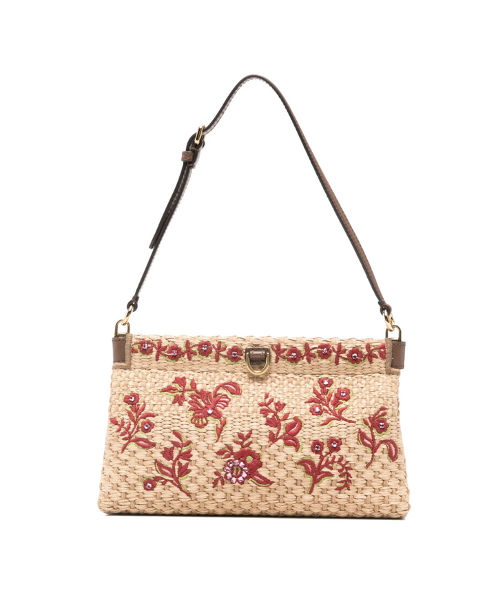 ETRO - pochette à fleurs brodées