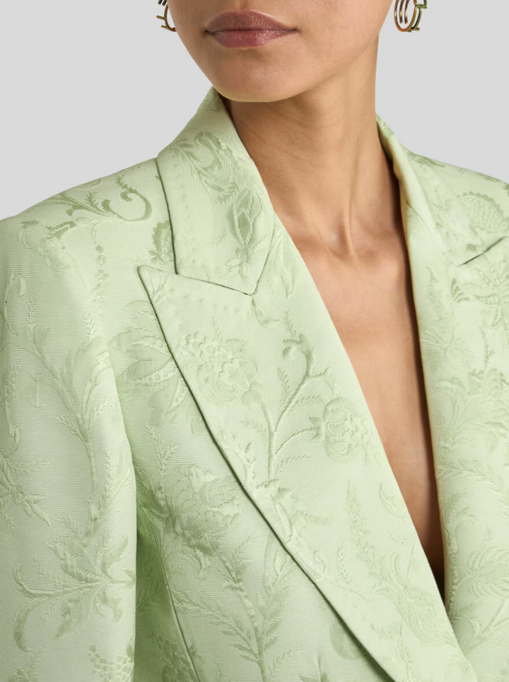 ETRO - VESTE DROITE EN JACQUARD À MOTIF FLORAL