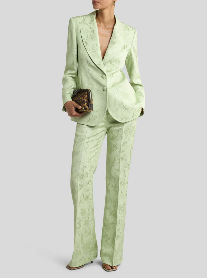 ETRO - VESTE DROITE EN JACQUARD À MOTIF FLORAL