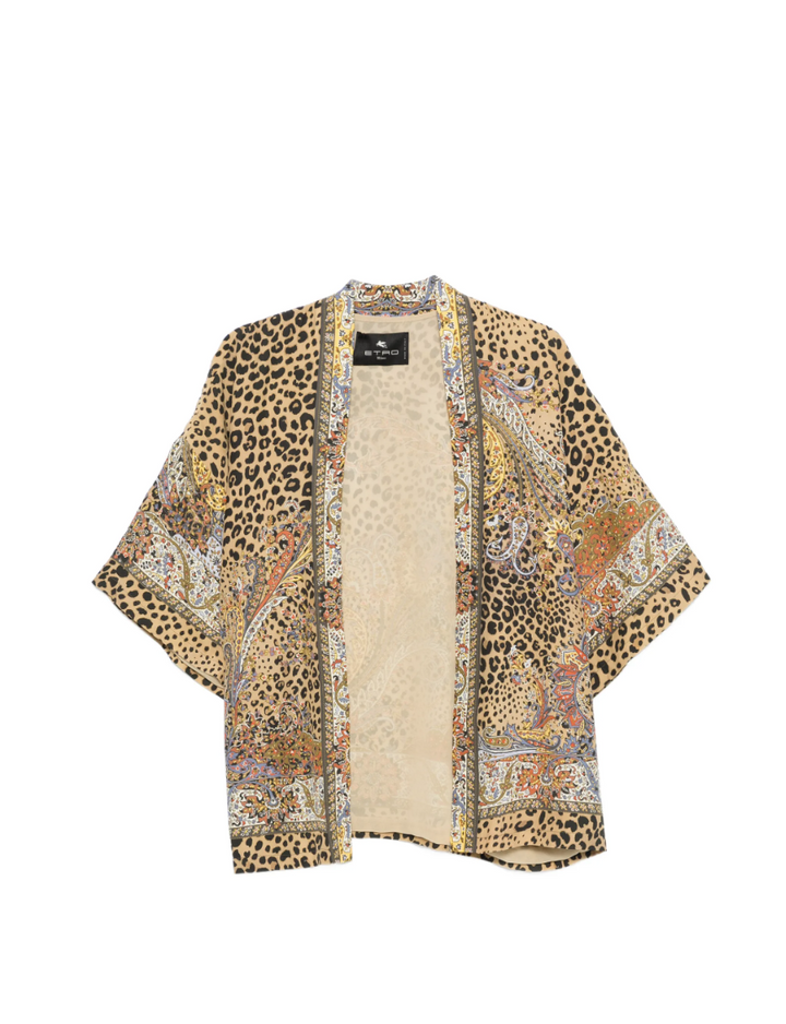 ETRO - veste à motif cachemire et léopard